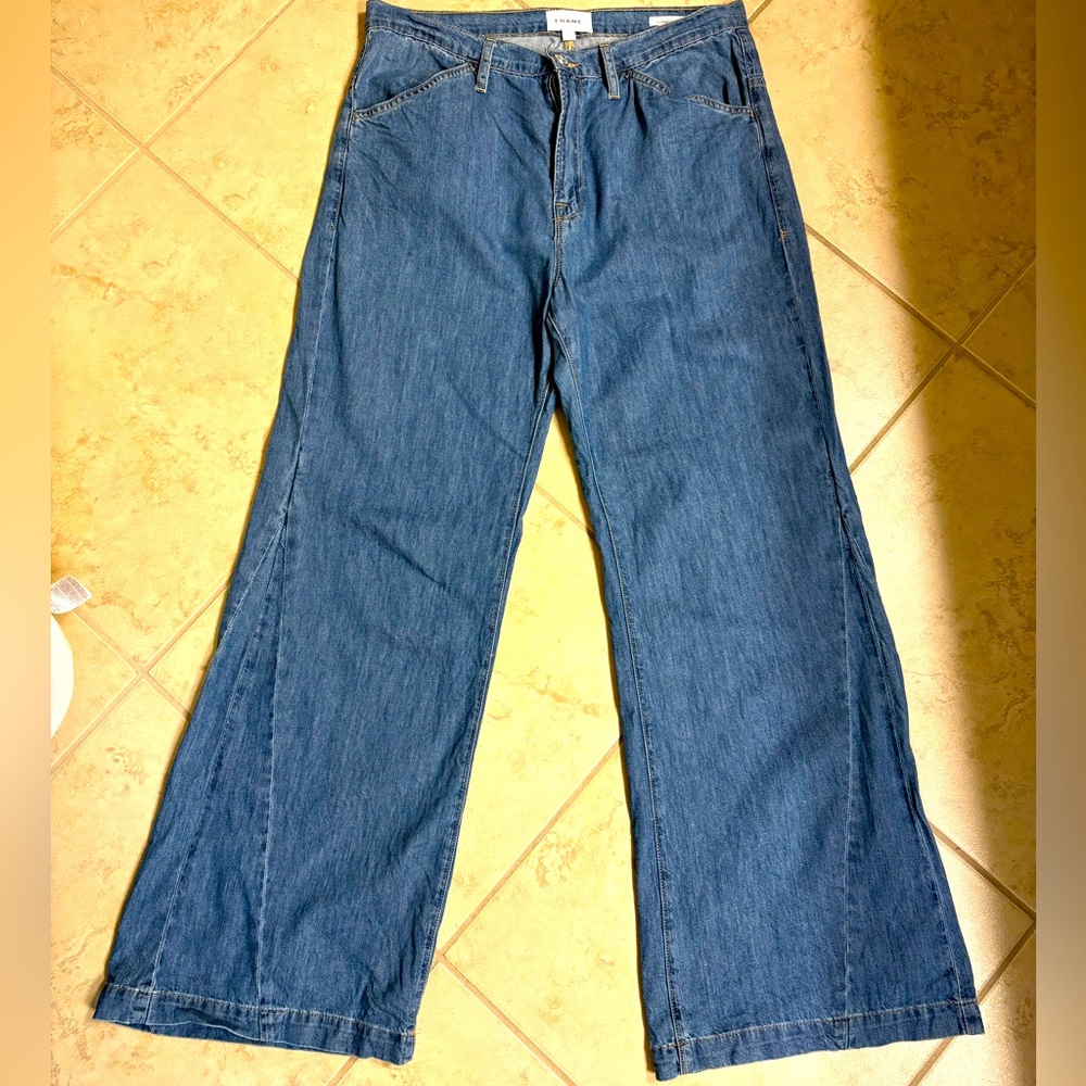 Frame Denim Le Baggy Palazzo Jeans Size 29